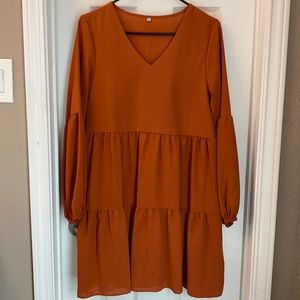 Burnt Orange/rust colored dress